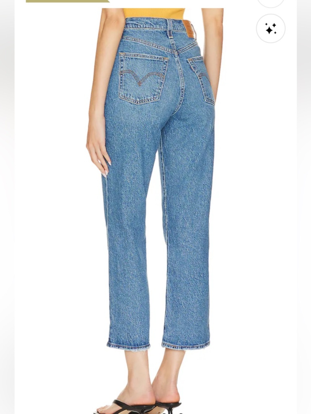Levi’s Ribcage Straight Jeans High Rise Medium Wash Size 30